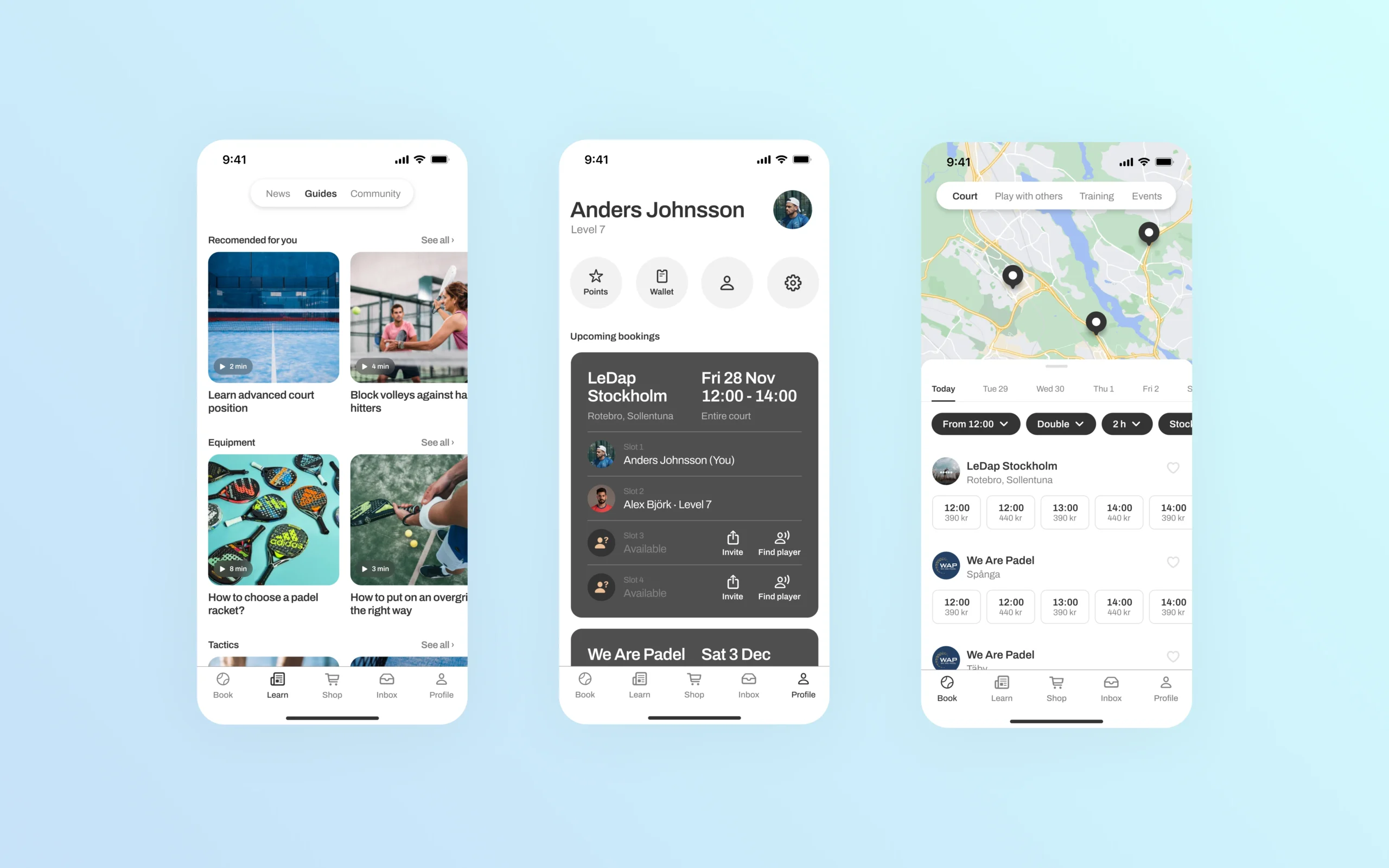LeDap app interface details