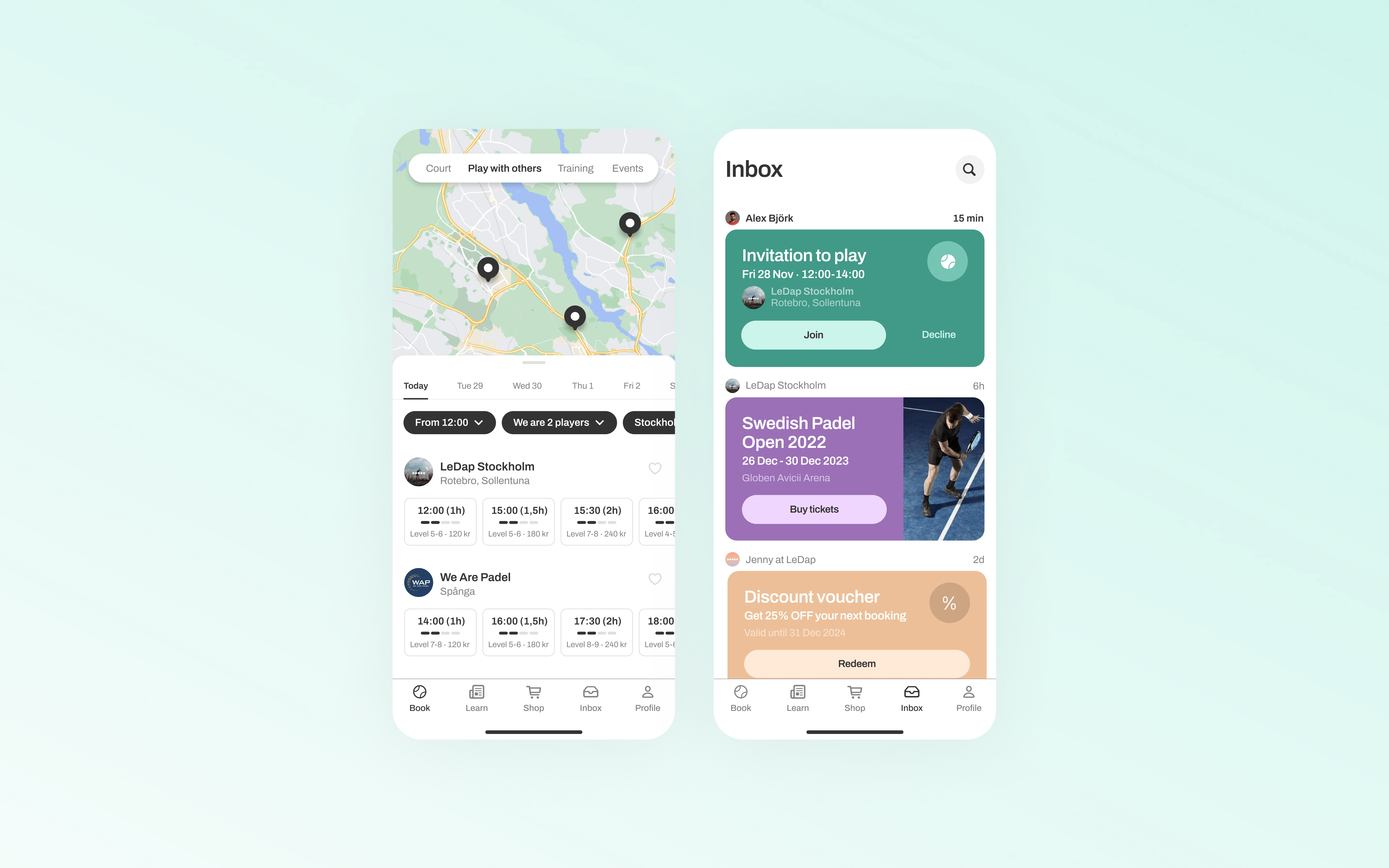 LeDap shopping interface