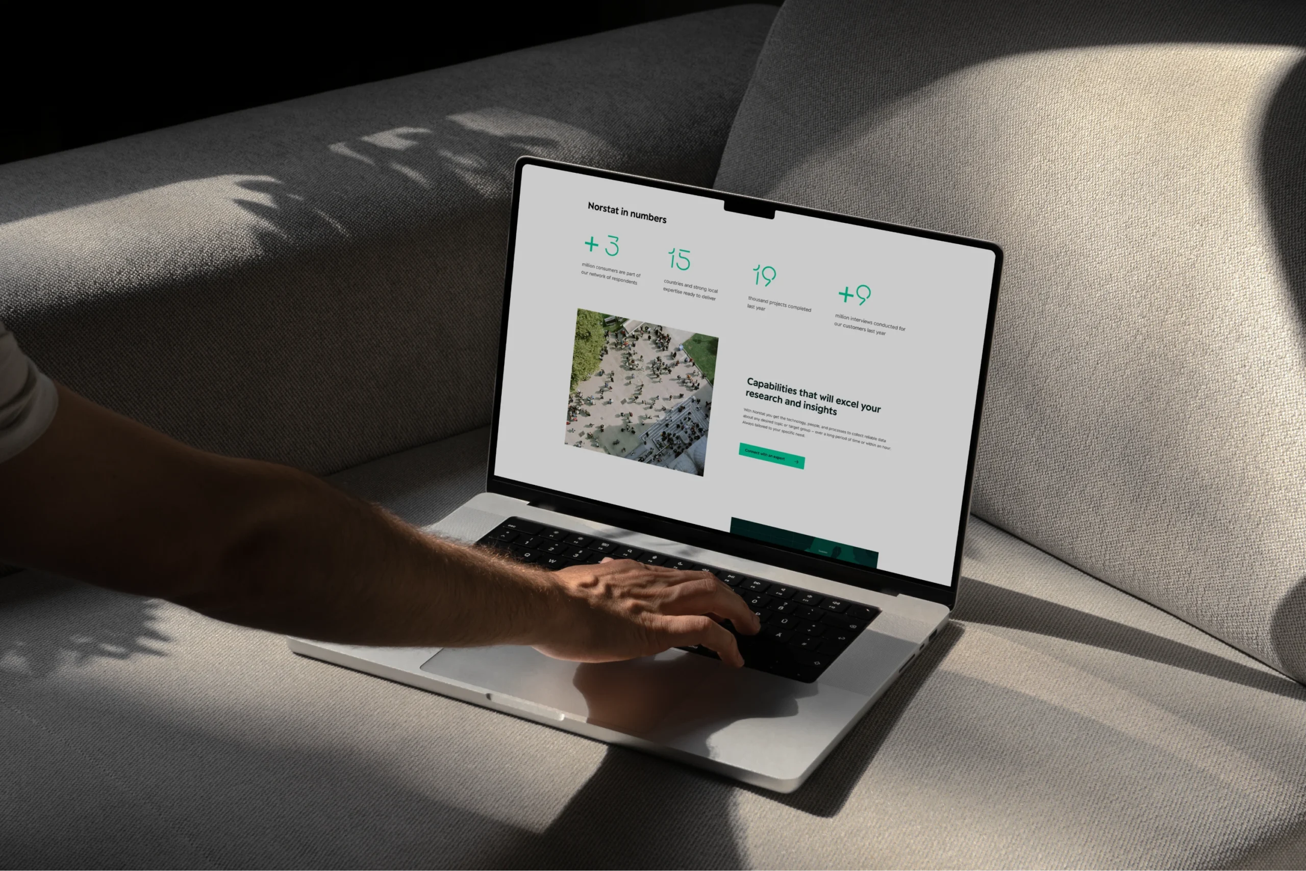 Norstat website showcase
